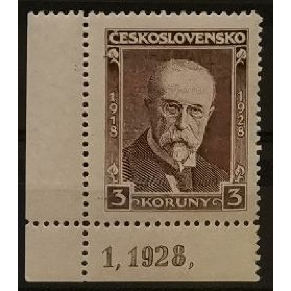Selo com número de chapa Tchecoslováquia, 3 Kč, Mi.275, MNH** 