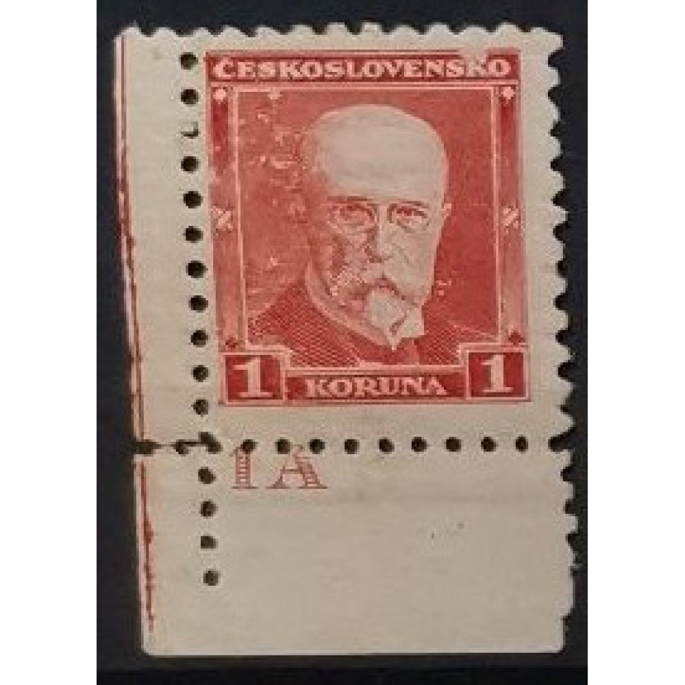Známky s deskovým číslem ČSR, 1 Kč, Pof.260* 