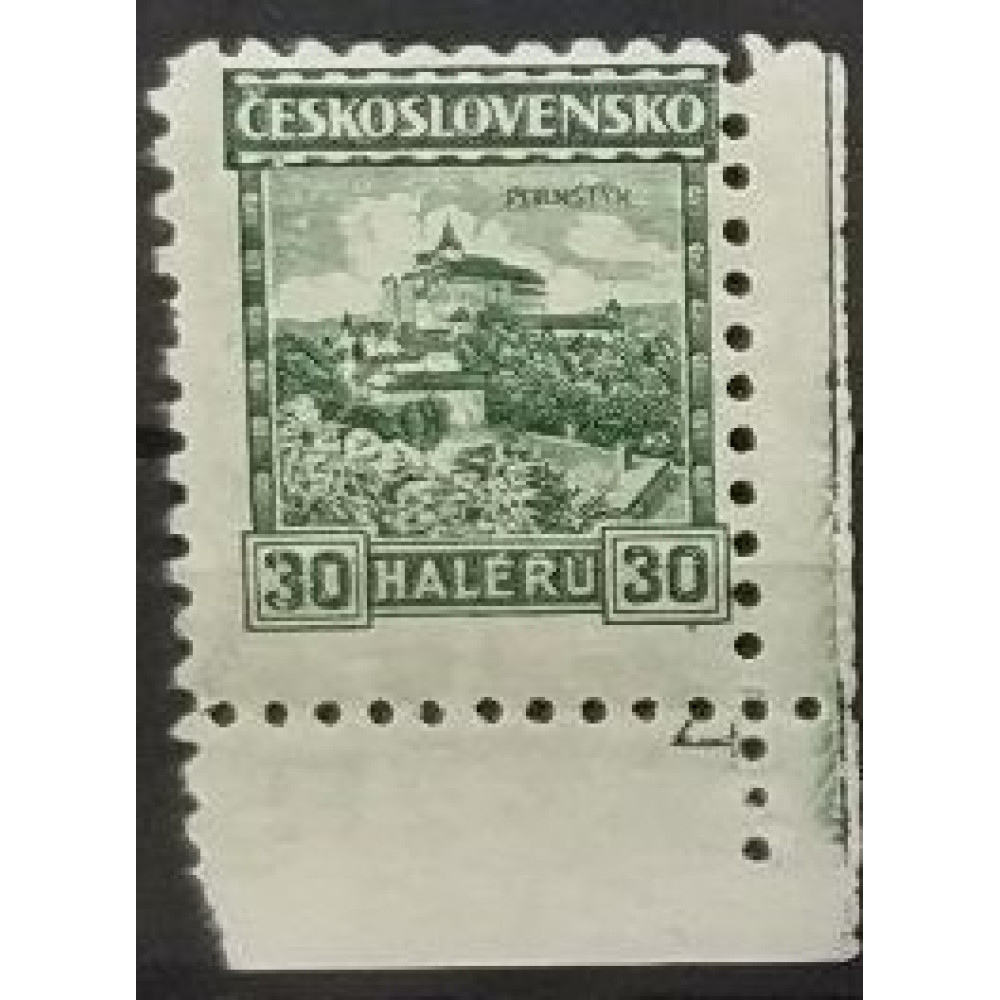Briefmarken mit Kennzeichen Tschechoslowakie, 30h, Mi.258, MNH** 