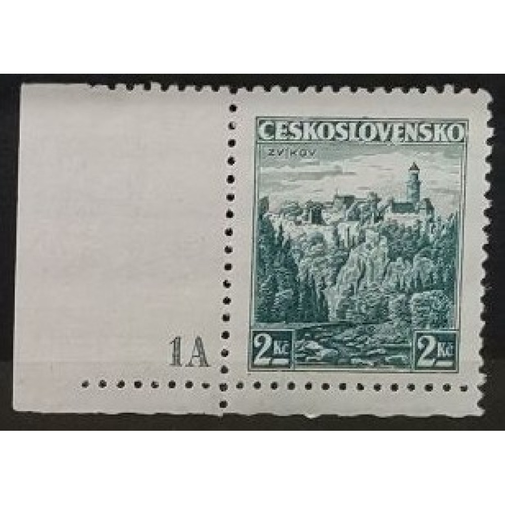 Briefmarken mit Kennzeichen Tschechoslowakie, 2 Kč, Mi.353, MH* 