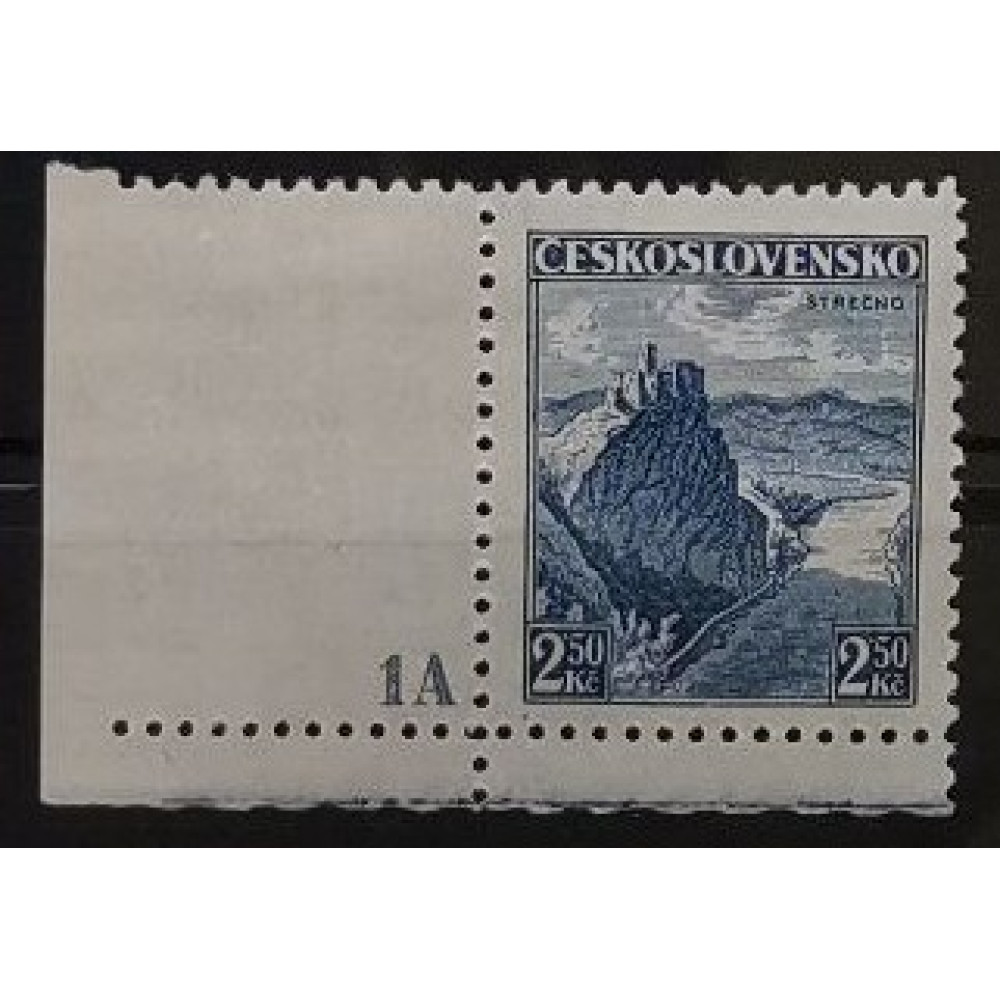 Známky s deskovým číslem ČSR, 2,50 Kč, Pof.308* 