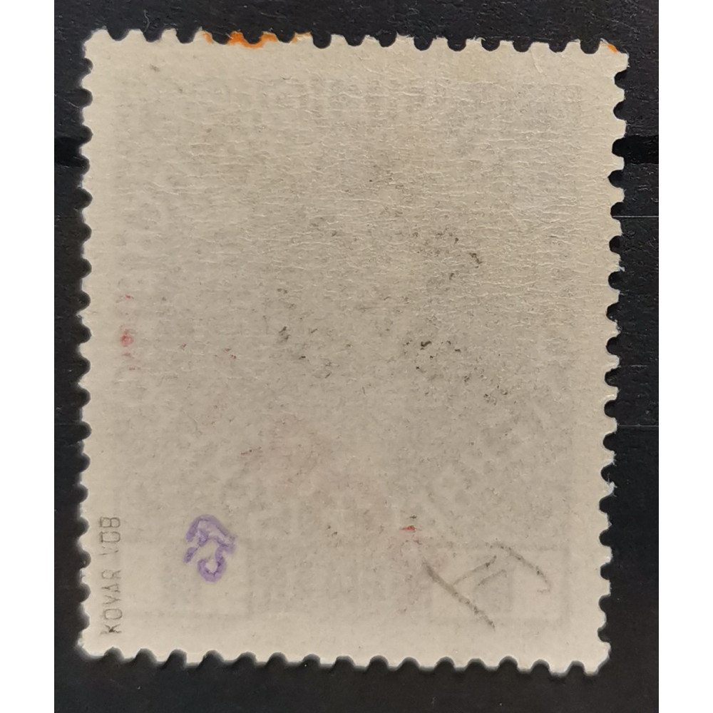 Selo com número de chapa Tchecoslováquia PČ 1919, 1h, Mi.92, MNH**  1