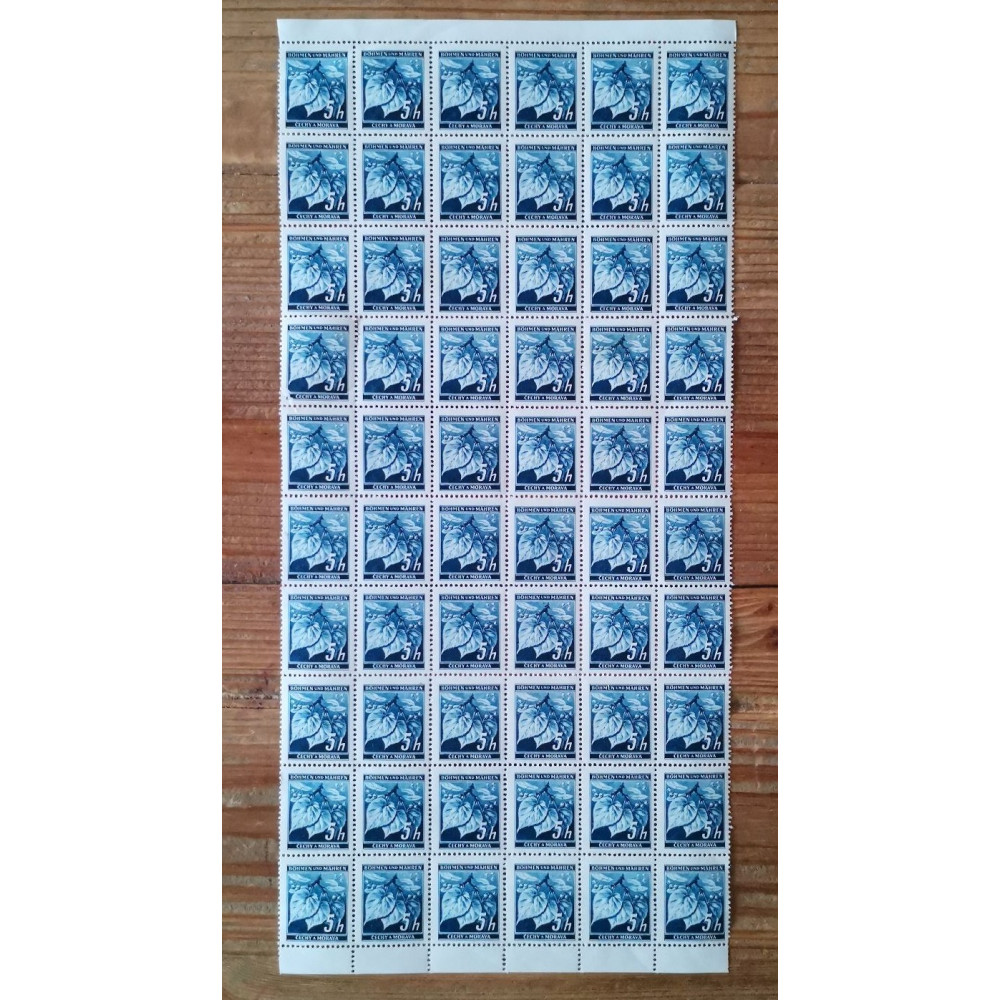 Hojita bloque Protectorado de Bohemia y Moravia, Mi.20, MNH** 