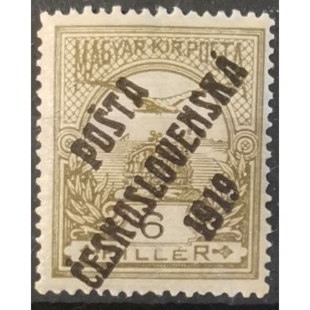 Briefmarke Tschechoslowakie PČ 1919, 6f, Mi.107, MNH* 