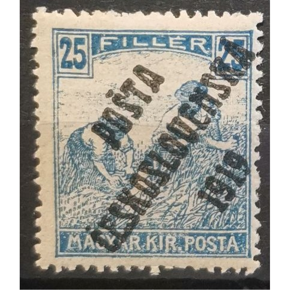 Sello Checoslovaquia PČ 1919, 25f, Mi.127, MH* 