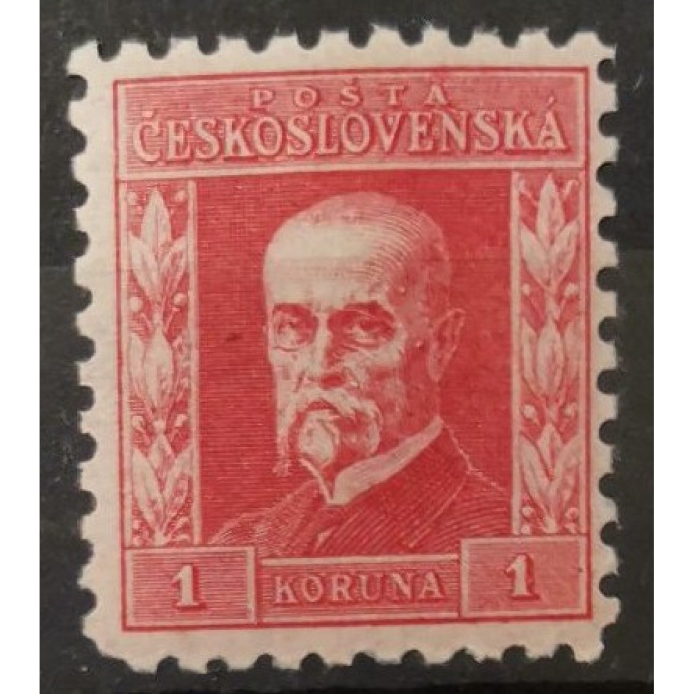 Sello Checoslovaquia, 1 Kč, Mi.232, MH* 