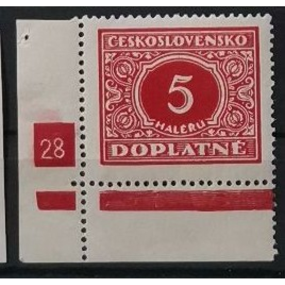 Briefmarken mit Kennzeichen Tschechoslowakie, 5h, Mi.55, MNH** 