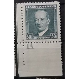 Briefmarken mit Kennzeichen Tschechoslowakie, 50h, Mi.348, MNH** 