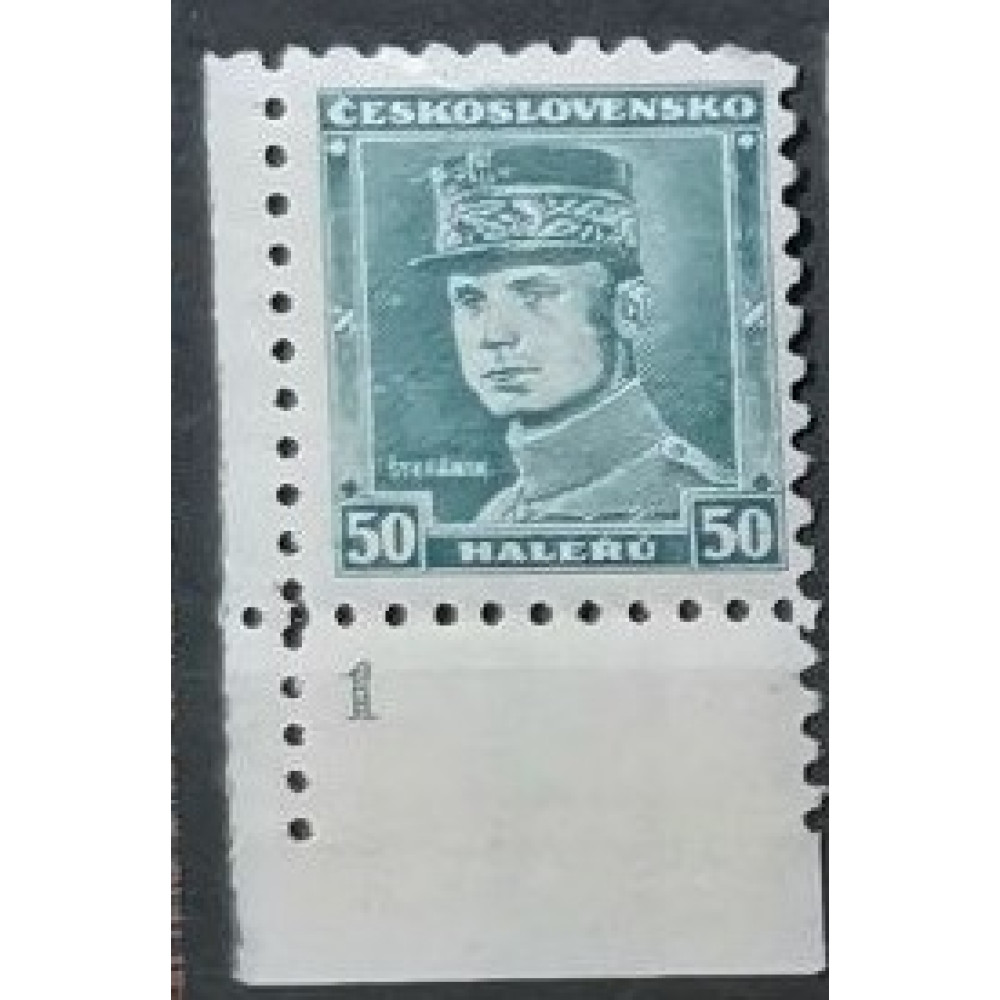 Známky s deskovým číslem ČSR, 50h, Pof.291* 