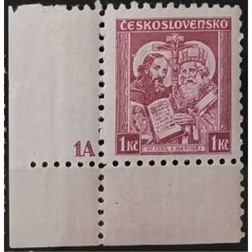 Známky s deskovým číslem ČSR, 1 Kč, Pof.293** 
