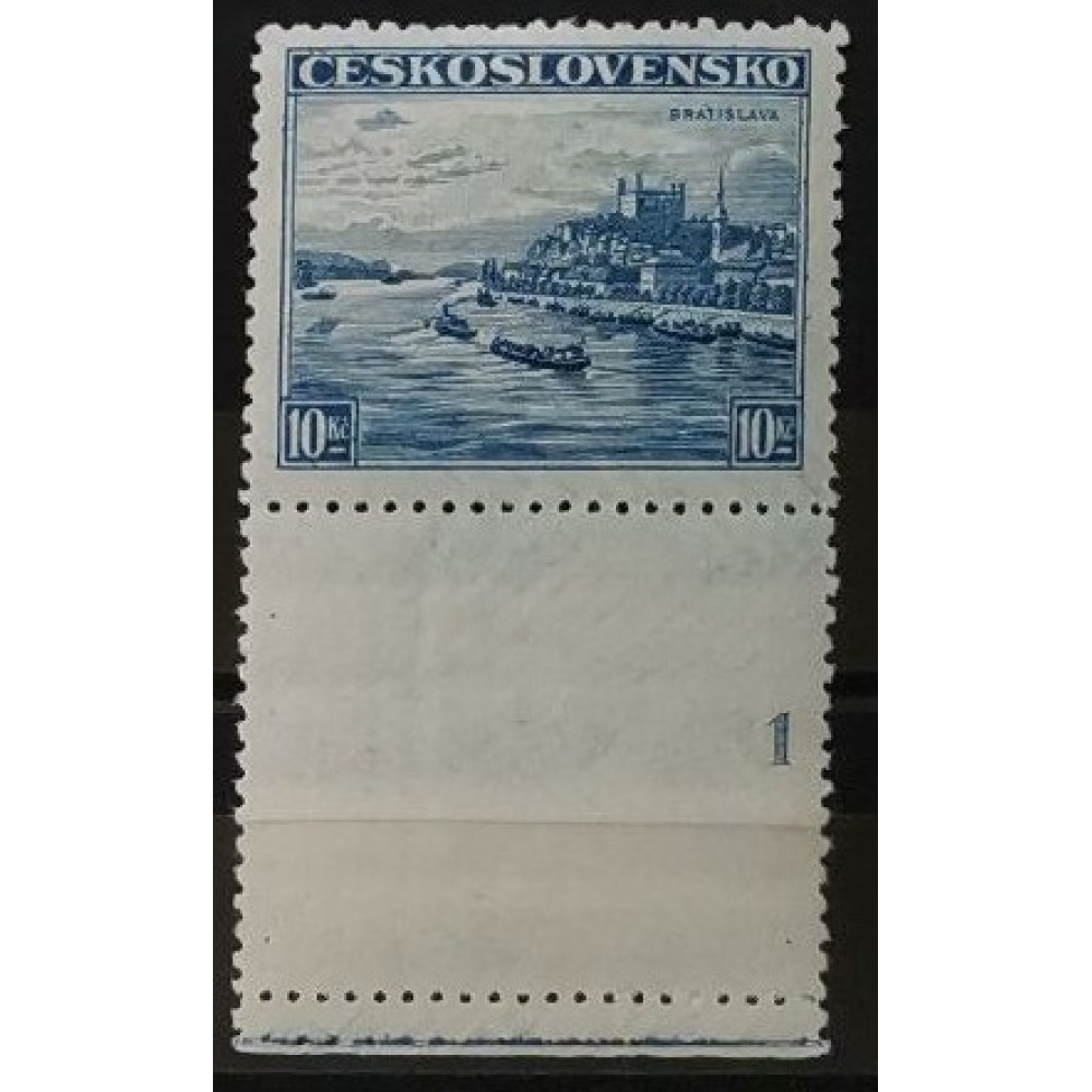 Známky s deskovým číslem ČSR, 10 Kč, Pof.313** 