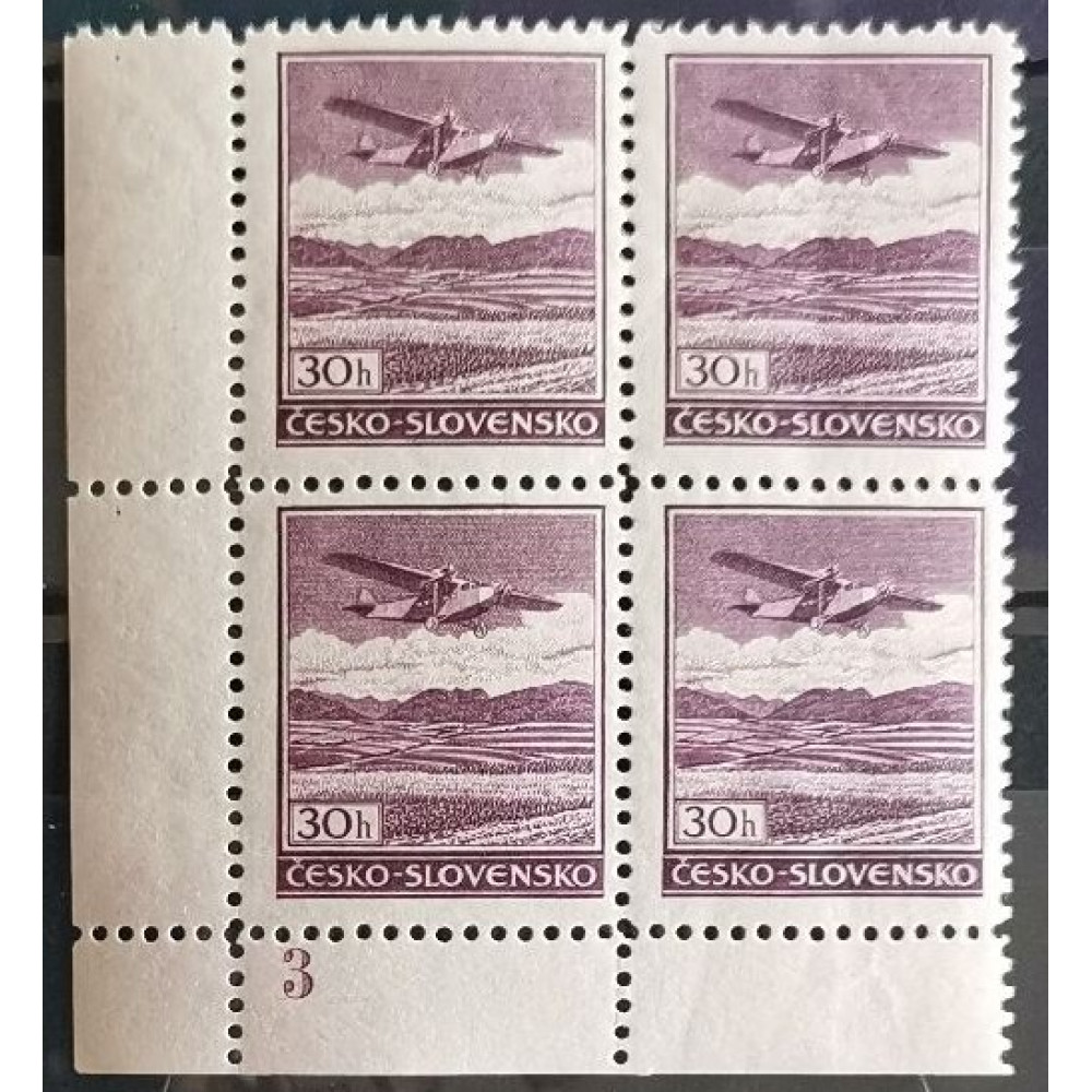 Briefmarken mit Kennzeichen Tschechoslowakie, 30h, Mi.407, MNH** 