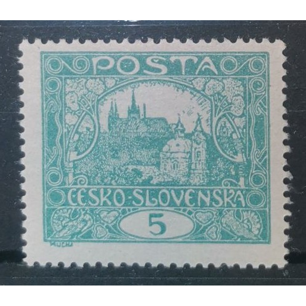 Briefmarke Tschechoslowakie, 5h, Mi.24Da, MNH** 