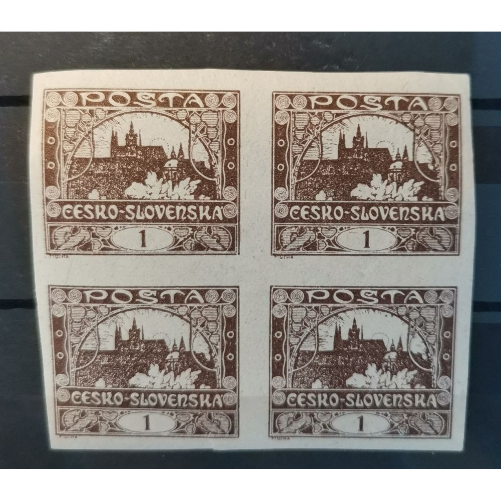 Viererblock Tschechoslowakie, 1h, Mi.18, MNH** 
