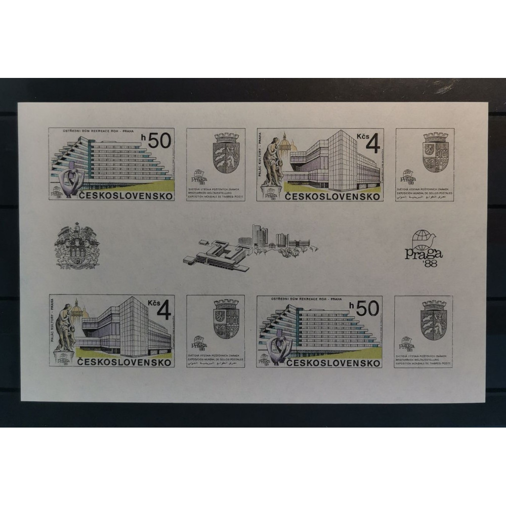 Hojita bloque Checoslovaquia, Mi.Block68, MNH** 