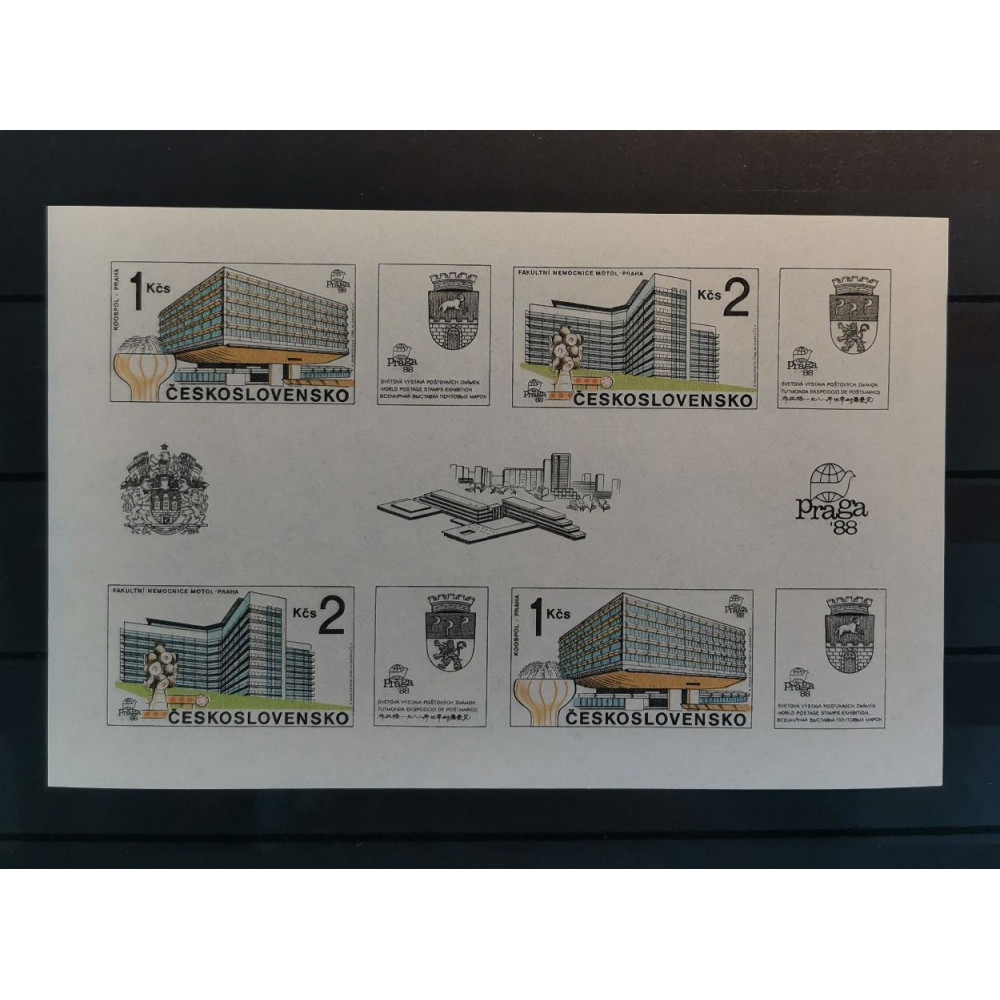 Hojita bloque Checoslovaquia, Mi., MNH** 