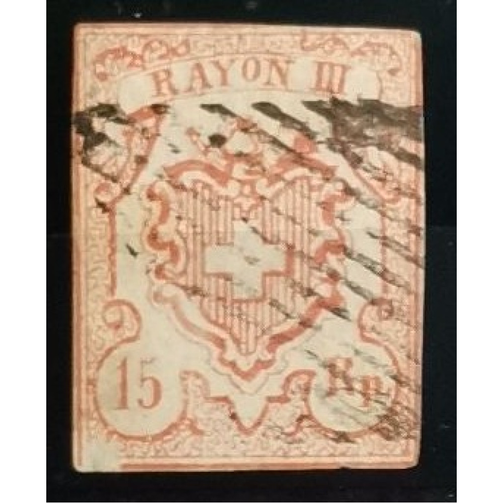 Briefmarke Schweiz, 15 Rp, Mi.12, Used/# 