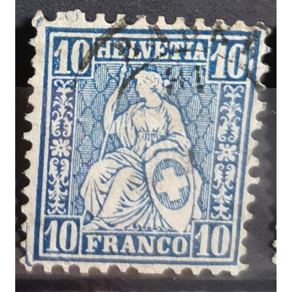 Briefmarke Schweiz, 10(C), Mi.23, Used/# 