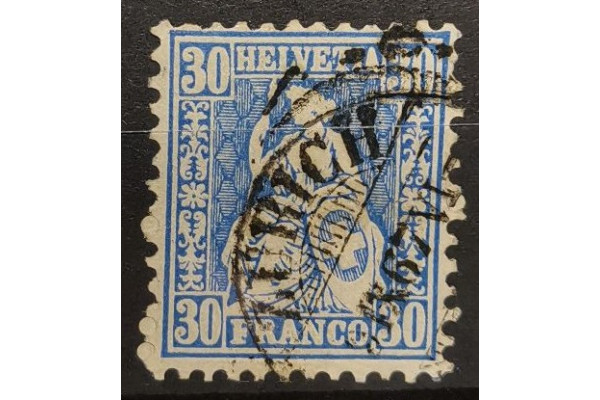 Známka Švýcarsko, 30(C), Mi.33B# 