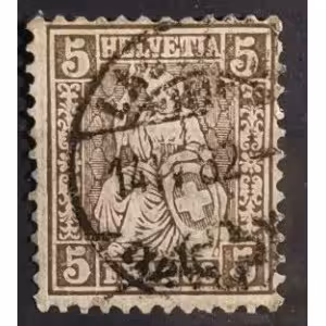 Známka Švýcarsko, 5(C), Mi.37# 