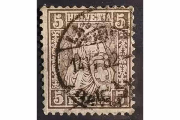 Známka Švýcarsko, 5(C), Mi.37# 