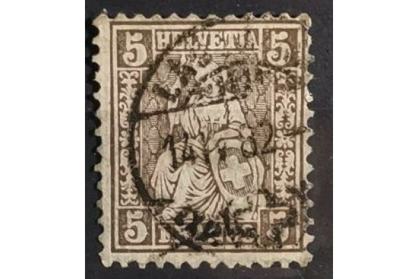 Známka Švýcarsko, 5(C), Mi.37# 