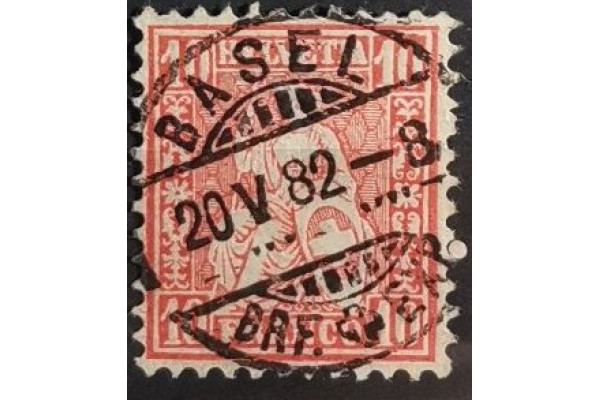 Známka Švýcarsko, 10(C), Mi.38# 