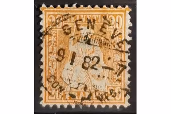 Známka Švýcarsko, 20(C), Mi.40# 