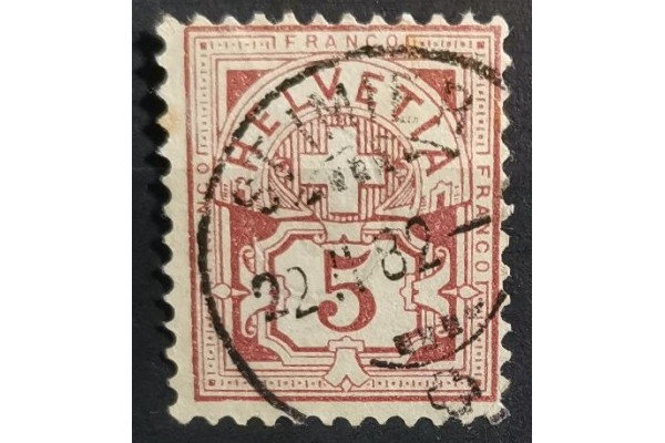 Známka Švýcarsko, 5(C), Mi.46# 