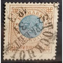 Známka Švédsko, 1 Rdr, Mi.26A#, zoubkování: 14