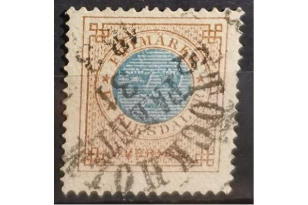Známka Švédsko, 1 Rdr, Mi.26A#, zoubkování: 14