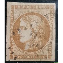 Známka Francie, 10 C, Mi.1a# 