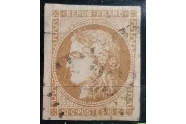 Známka Francie, 10 C, Mi.1a# 