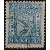 Známka Norsko, 4 skilling, Mi.8# 