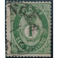 Stamp Norway, 1 skilling, Mi.16c, Used/# 