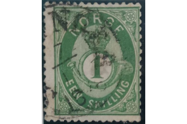 Známka Norsko, 1 skilling, Mi.16c# 
