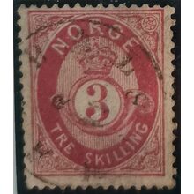 Známka Norsko, 3 skilling, Mi.18a# 