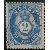 Známka Norsko, 2 skilling, Mi.17a# 