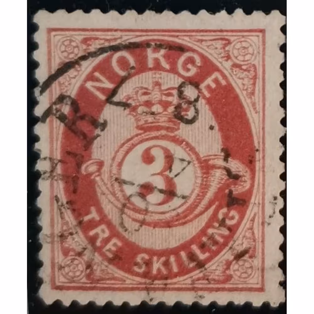 Známka Norsko, 3 skilling, Mi.18a# 