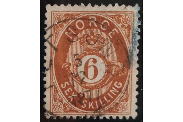 Známka Norsko, 6 skilling, Mi.20# 