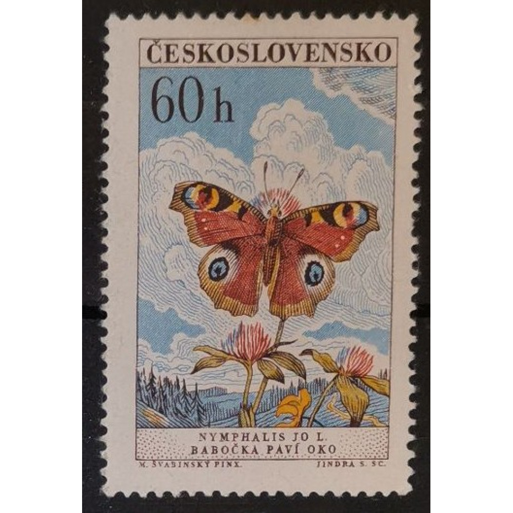 Známka ČSR, 60h, Pof.1221a** 