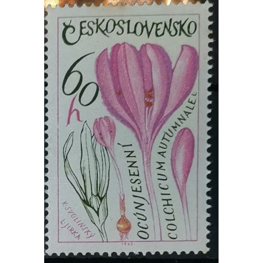 Sello Checoslovaquia, 60h, Mi.1584, MH* 