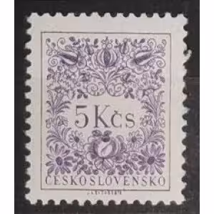Známka ČSR, 5 Kčs, Pof.D91A** 