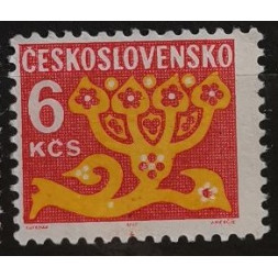 Stamp Czechoslovakia, 6 Kčs, Mi.Porto103x, MNH** 