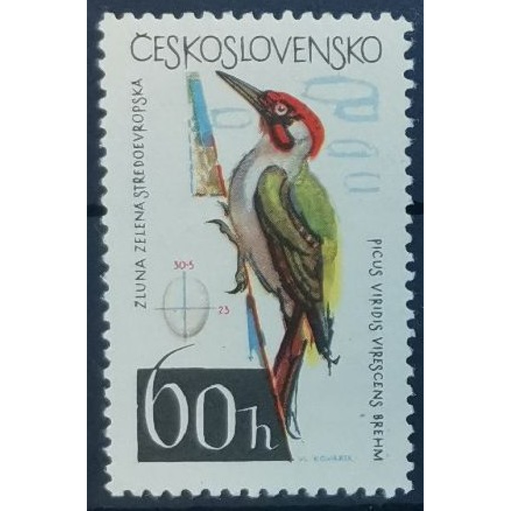 Sello Checoslovaquia, 60h, Mi.1496, MNH** 