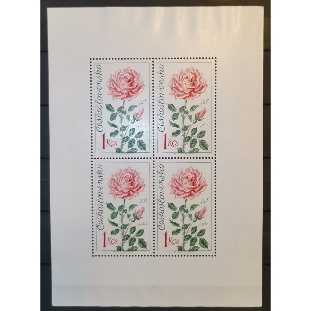 Hojita bloque PL Checoslovaquia, 1Kčs, Mi., MNH** 