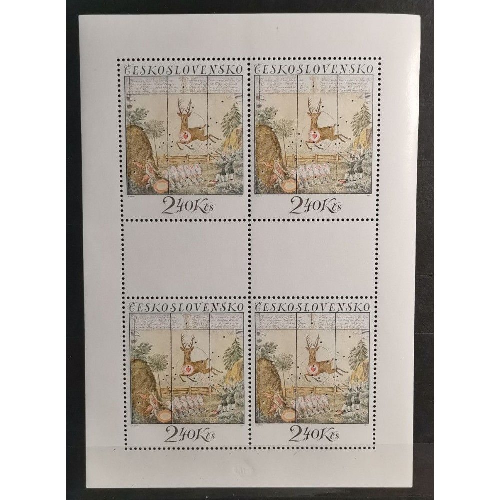 Bloco PL Tchecoslováquia, 2,40Kčs, Mi., MNH** 