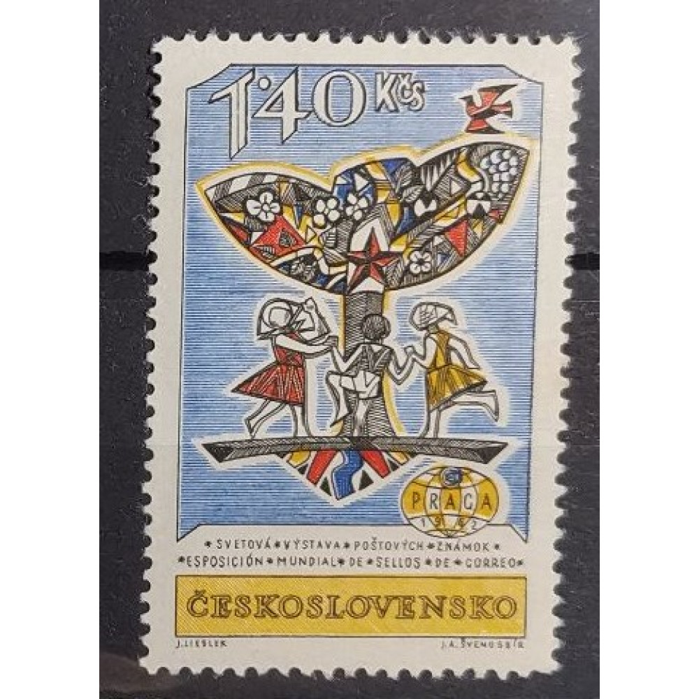 Sello Checoslovaquia, 1,40Kčs, Mi.1359, MNH** 