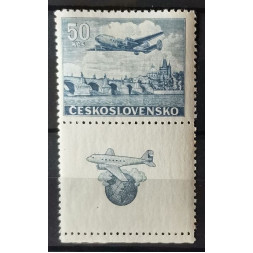 Briefmarke mit Ziefeldern Tschechoslowakie, 50 Kčs, Mi.496, MH* 