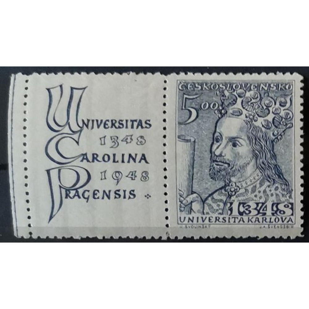 Briefmarke mit Ziefeldern Tschechoslowakie, 5 Kčs, Mi.538, MH* 